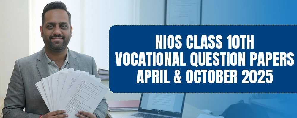 NIOS Class 10 Vocational Question Paper 2025 - Students preparing for exam